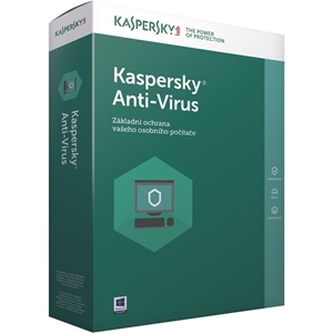 Obrázek Kaspersky Anti-virus 2021, licence pro nového uživatele, počet licencí 2, platnost 1 rok
